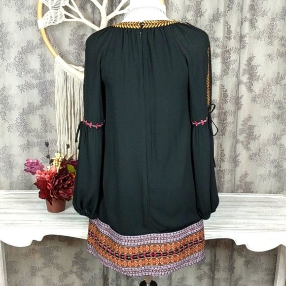 BEBE beaded and embroidered trim dress - Picture 9 of 15